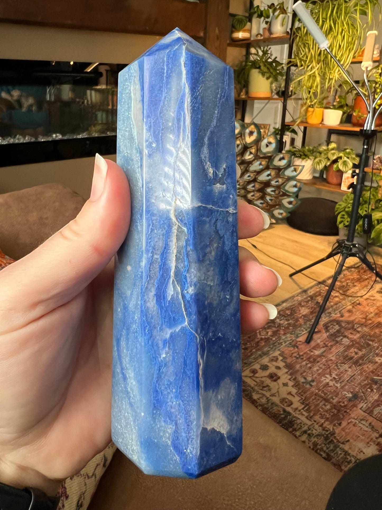 Blue aventurine tower