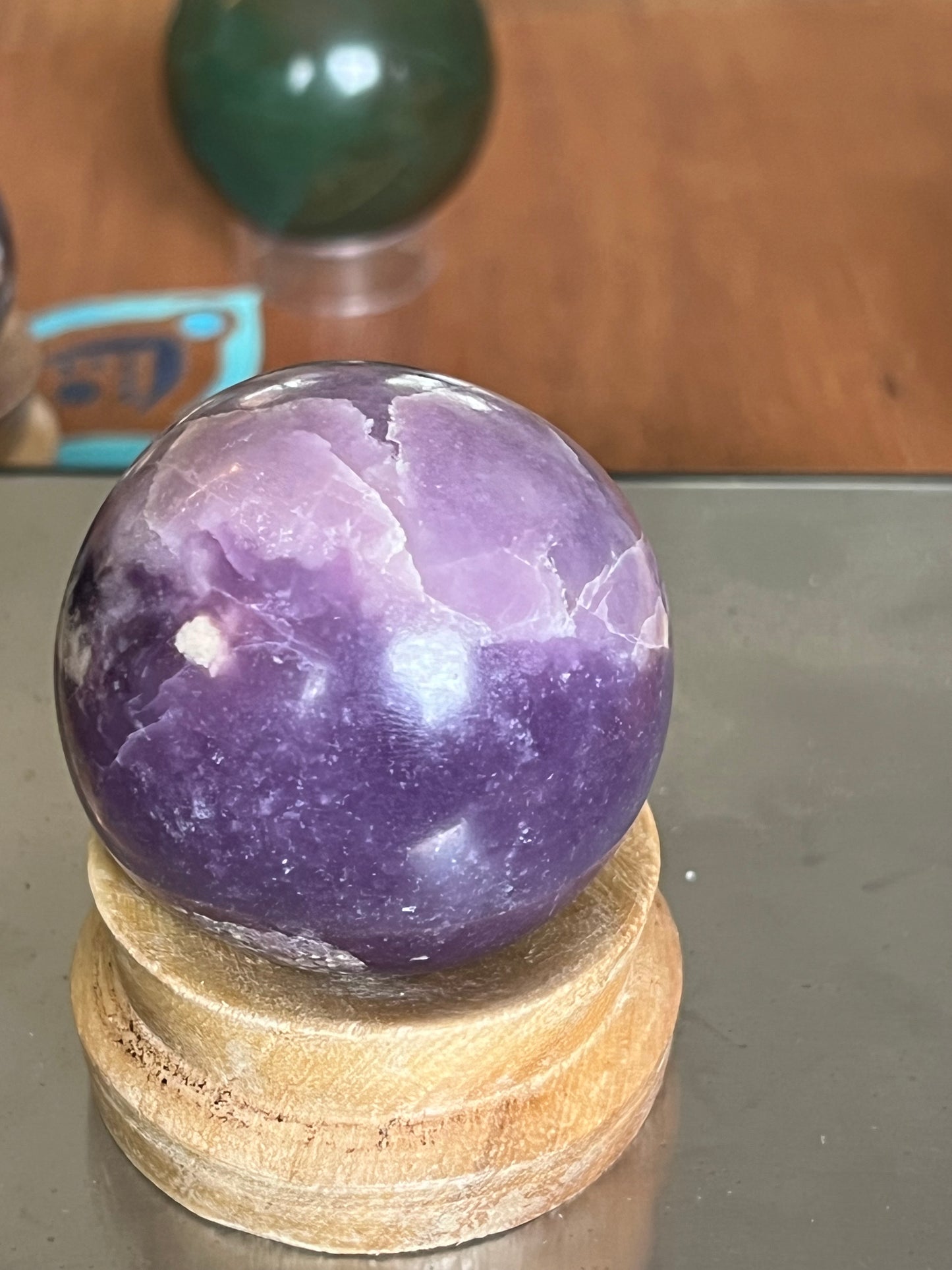 Lepidolite sphere