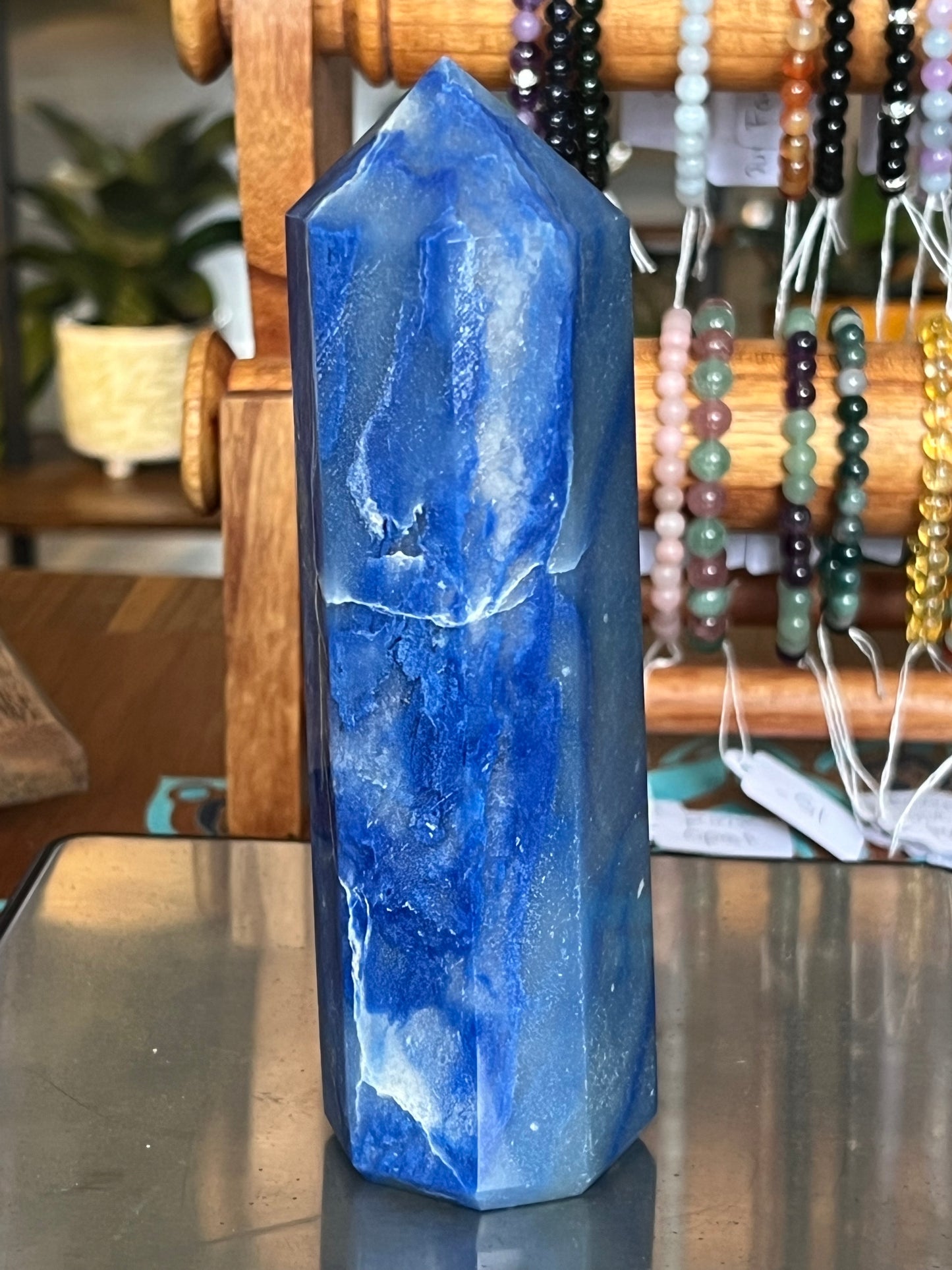 Blue aventurine tower