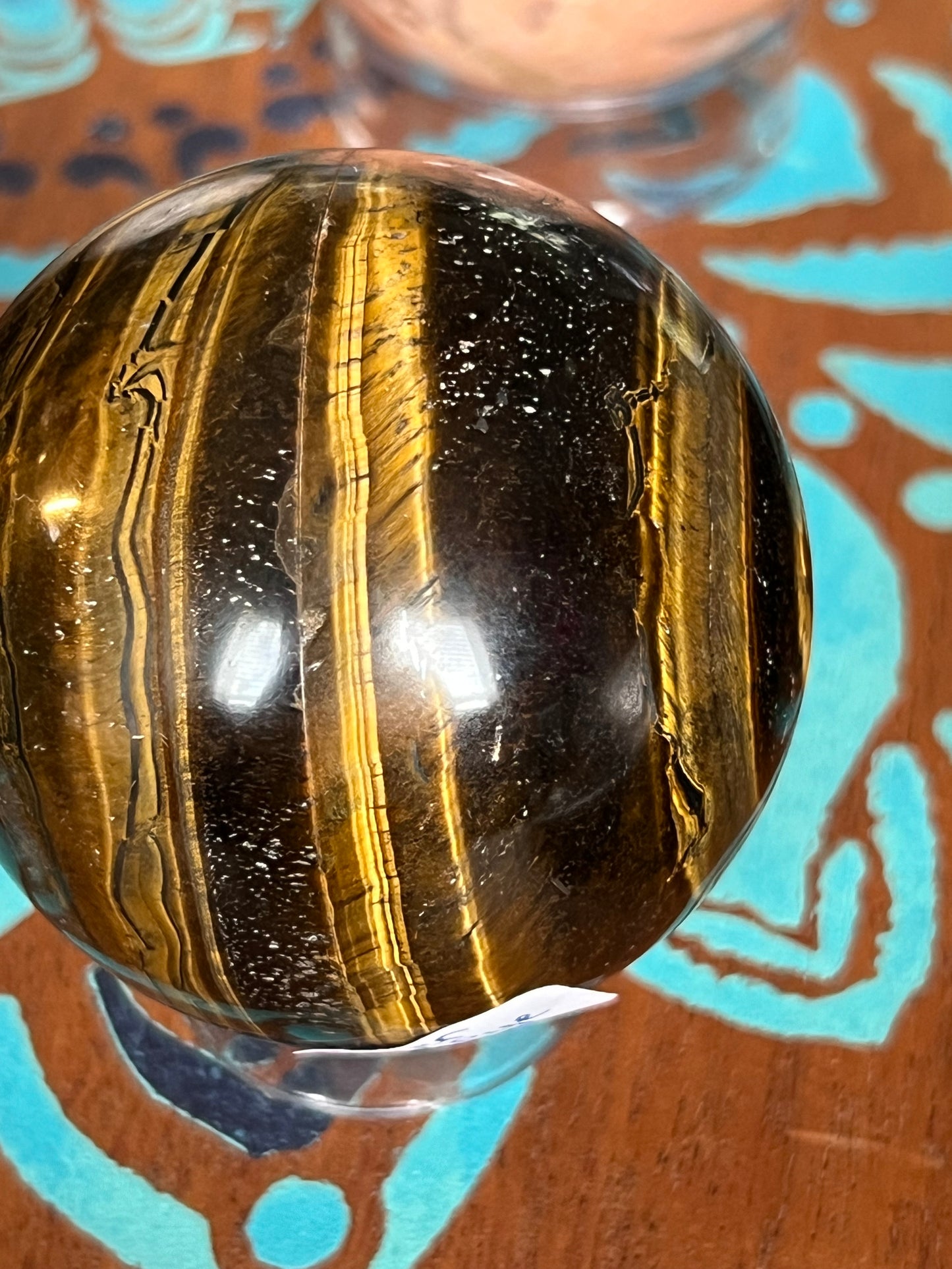 Tiger eye sphere