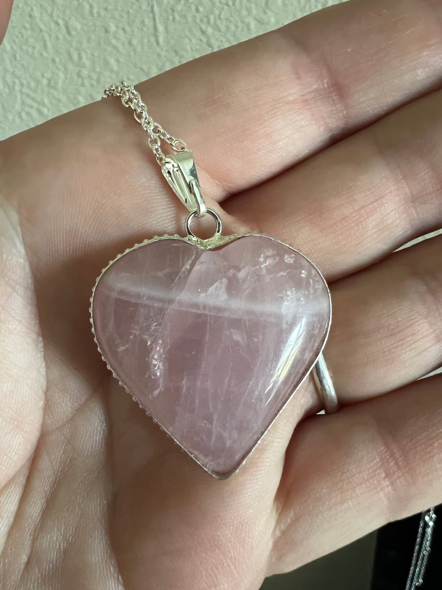 Gemstone heart necklaces