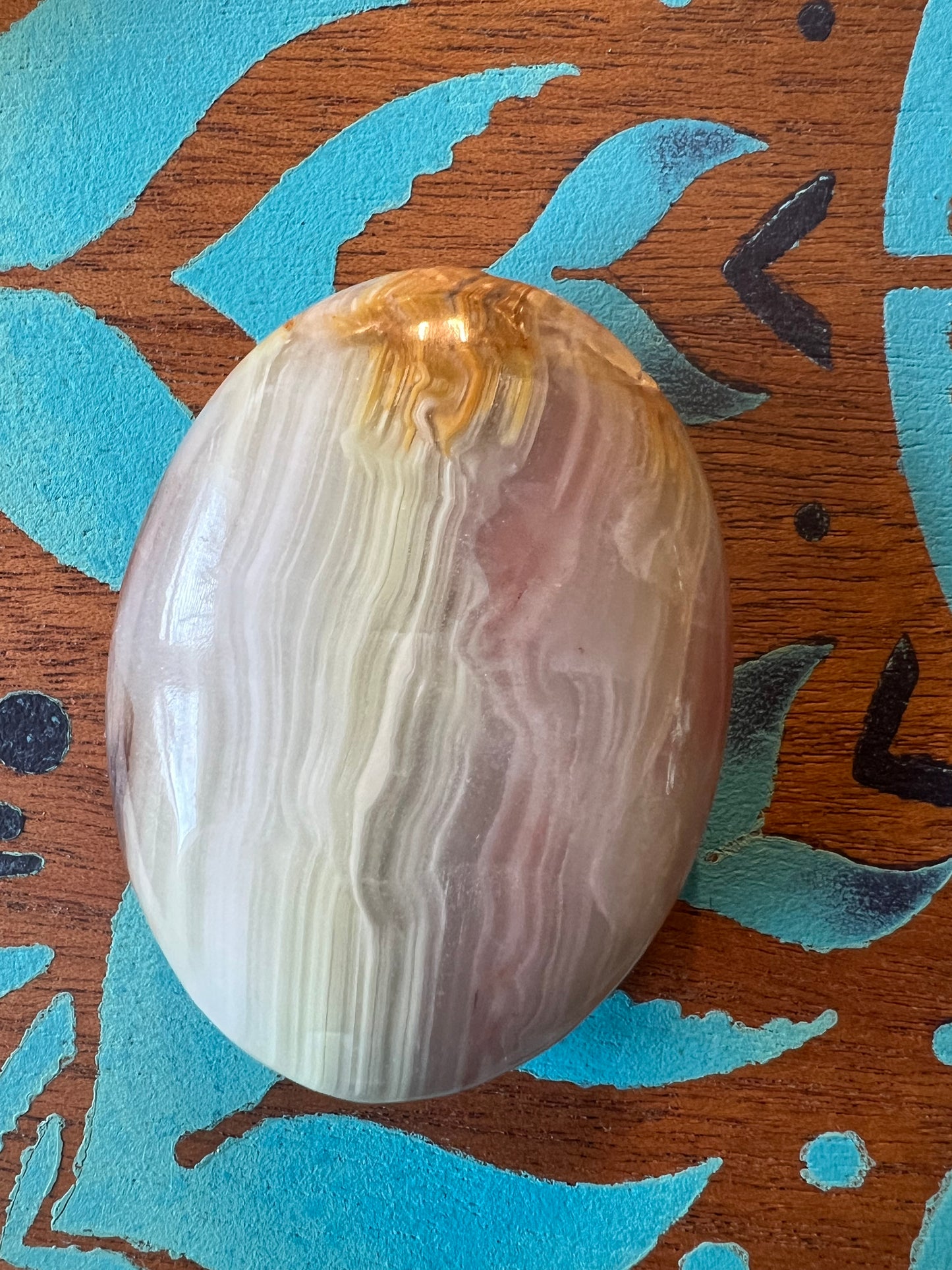 Pink banded onyx