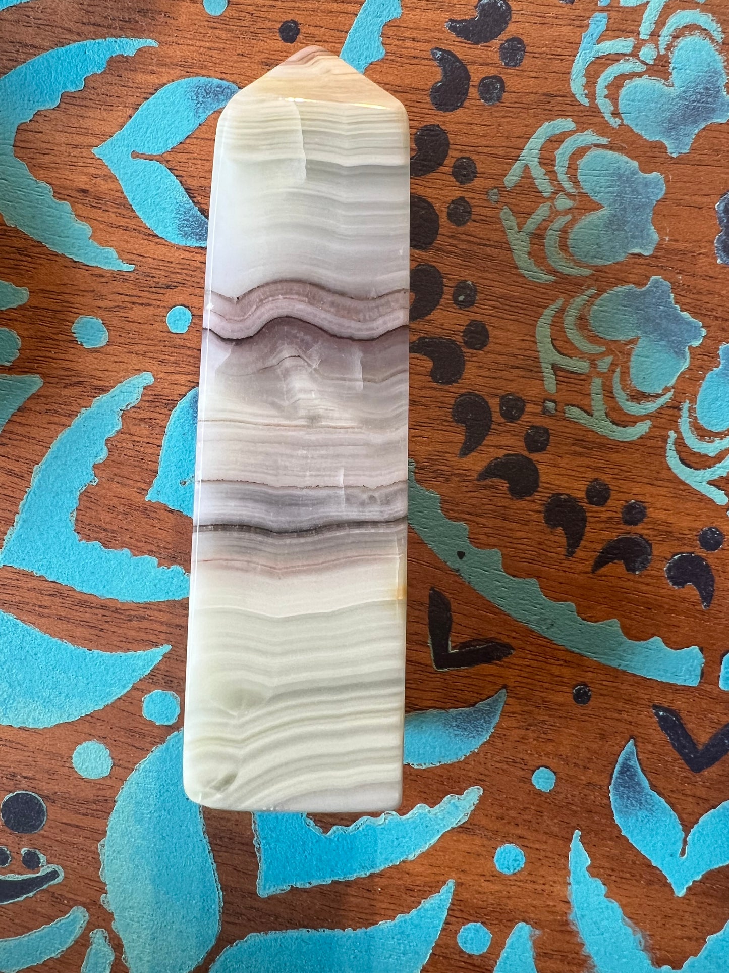 Pink banded onyx