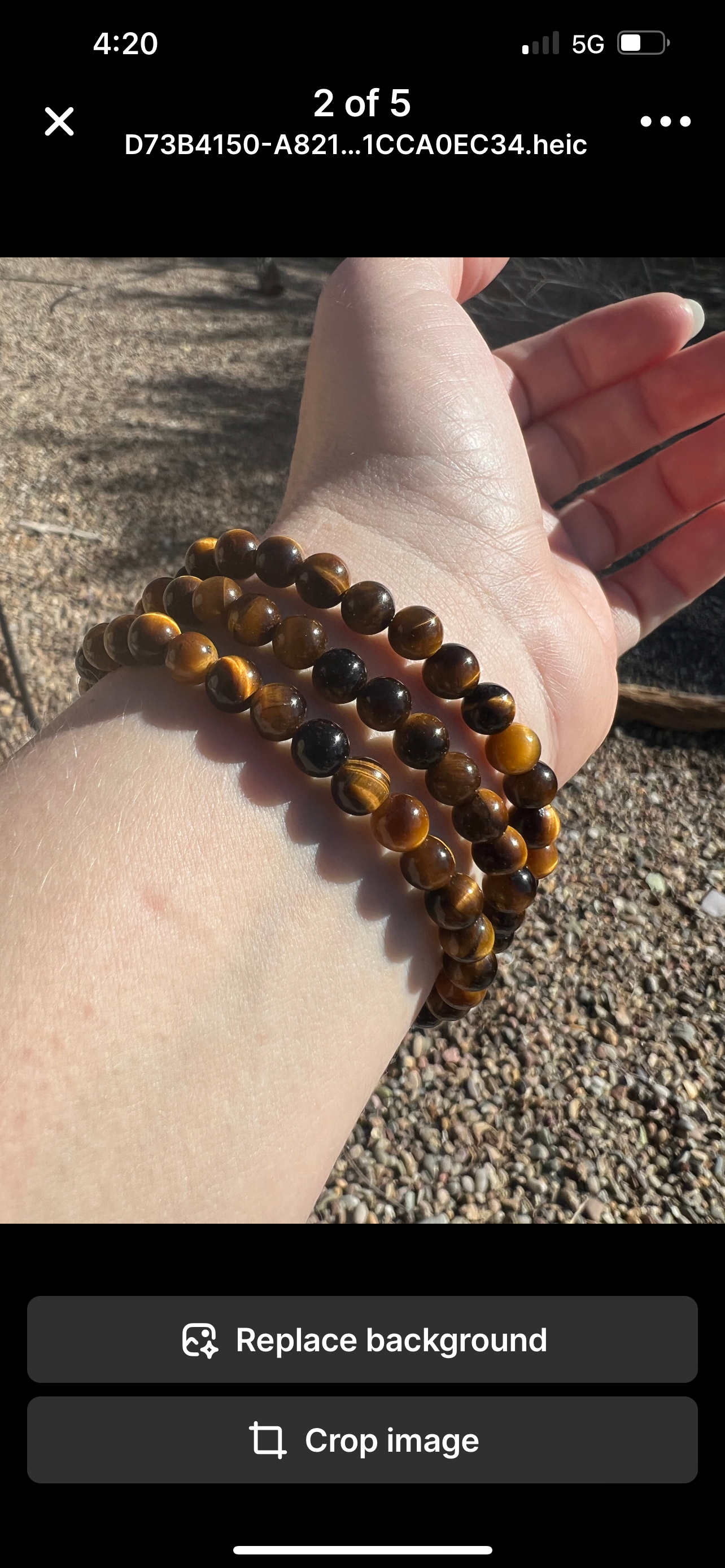 Gemstone stretch bracelet