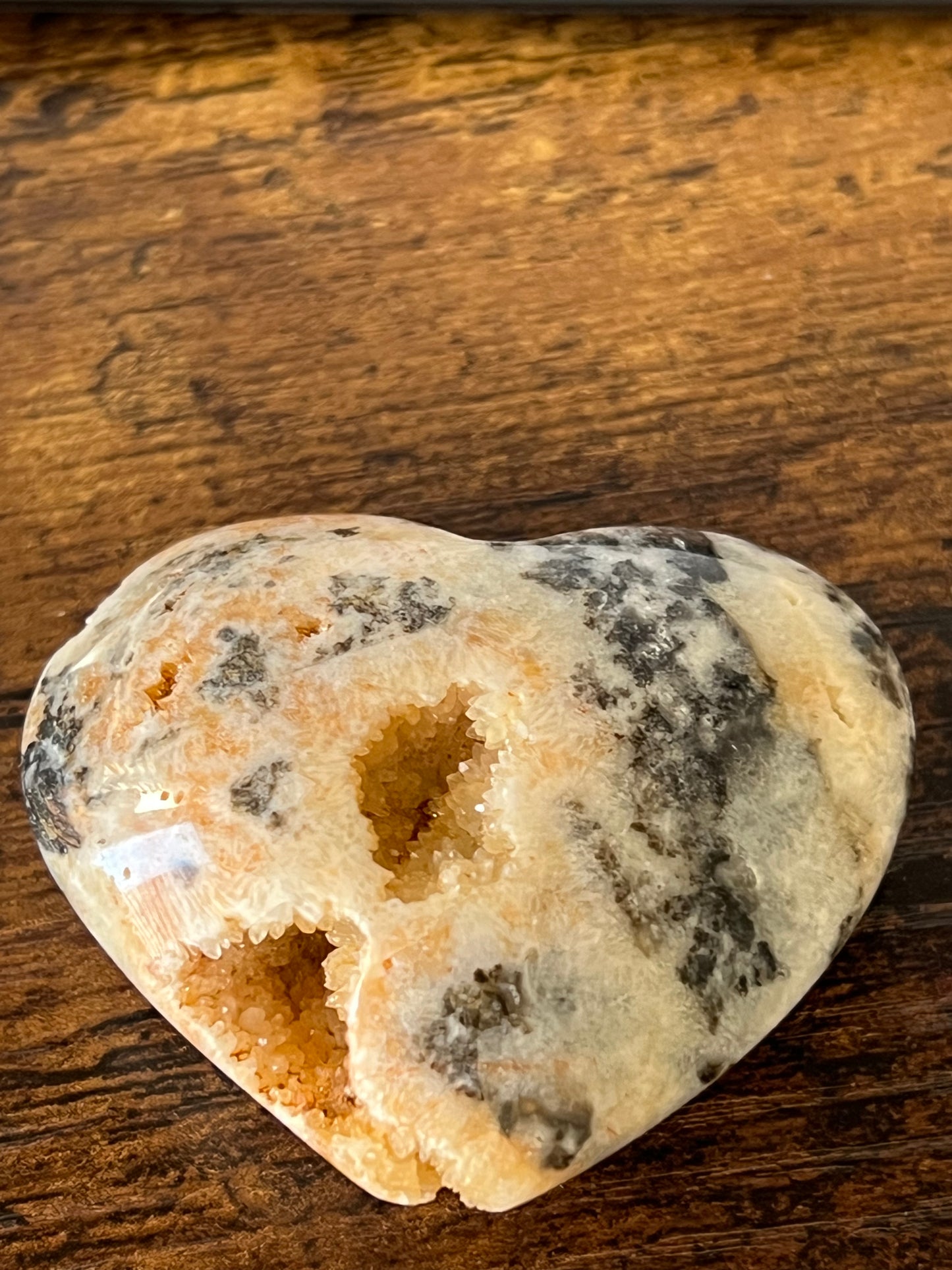 Crazy Lace Agate Druzy Hearts