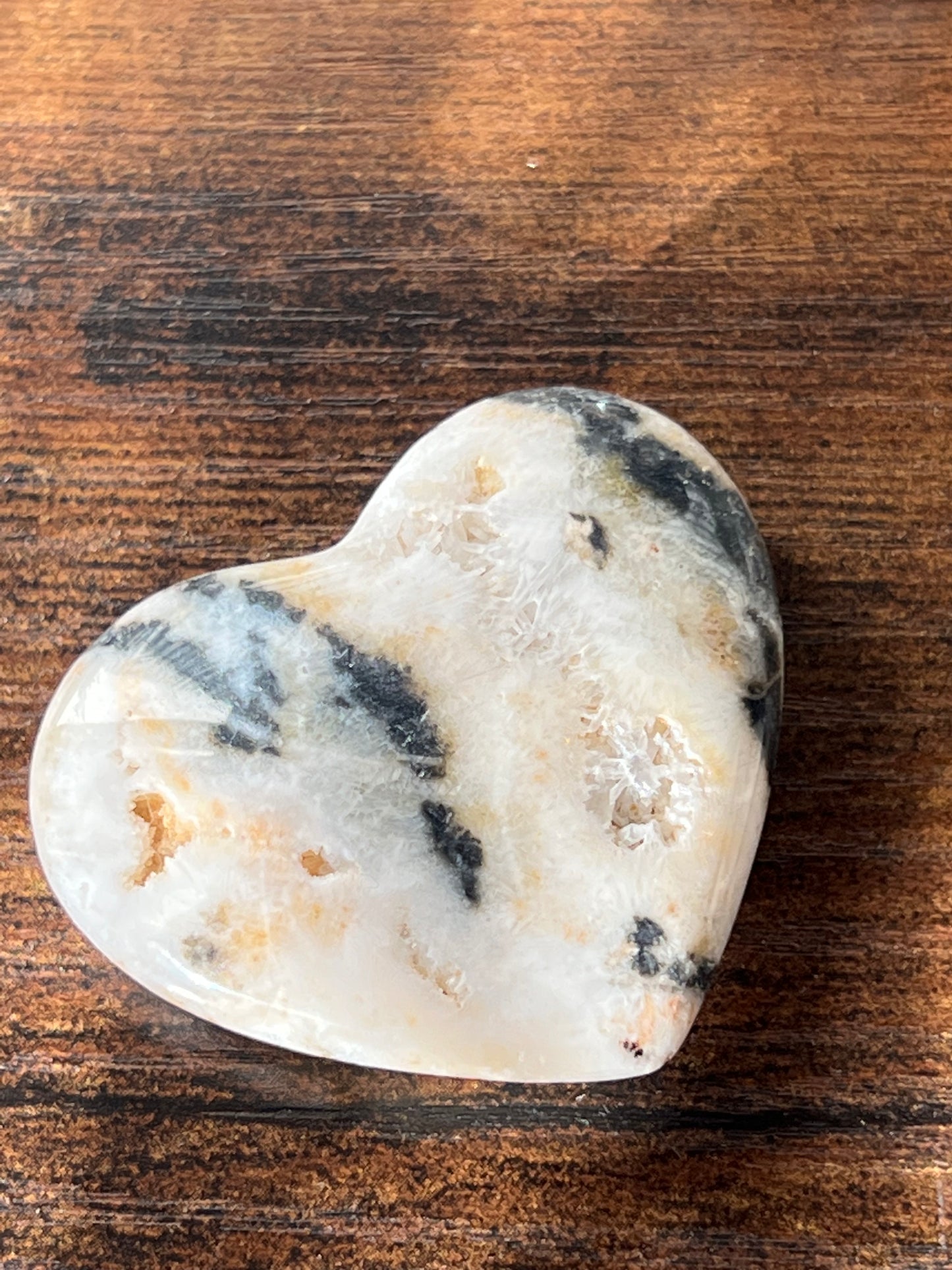 Crazy Lace Agate Druzy Hearts