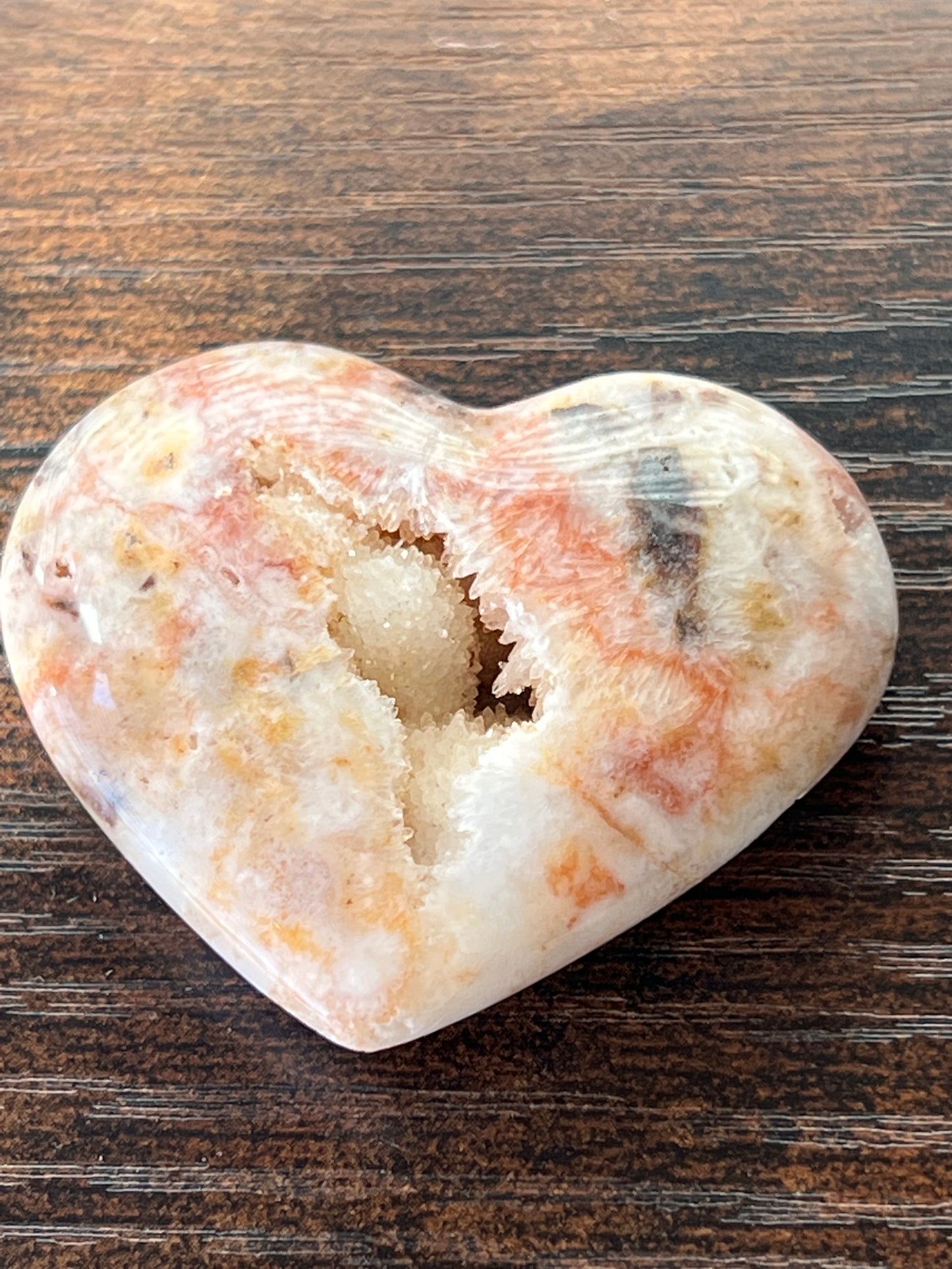 Crazy Lace Agate Druzy Hearts