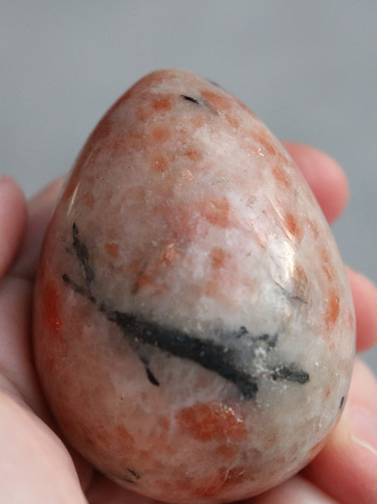 Sunstone Gemstone Egg 61 mm x 45 mm